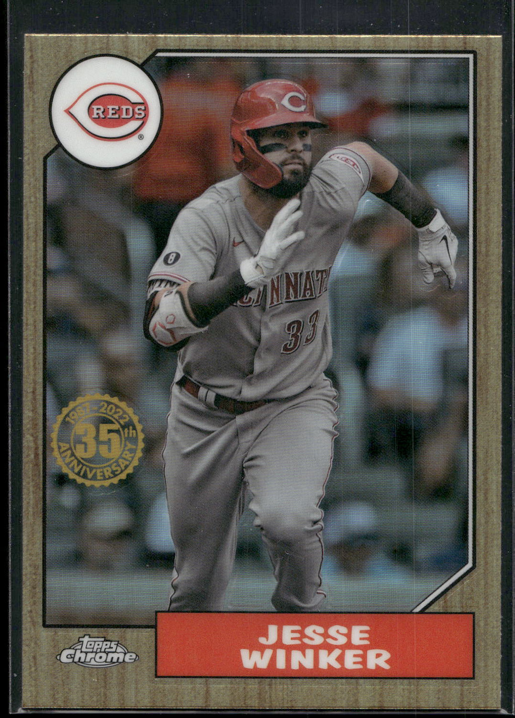 2022 Topps Chrome #87BC-16 Jesse Winker 1987 Topps Baseball 35th Anniversary