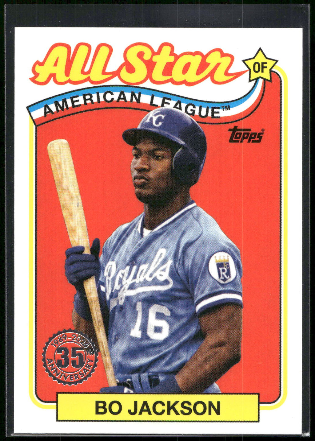 2024 Topps #89ASB-36 Bo Jackson 1989 Topps Baseball 35th Anniversary All-Stars