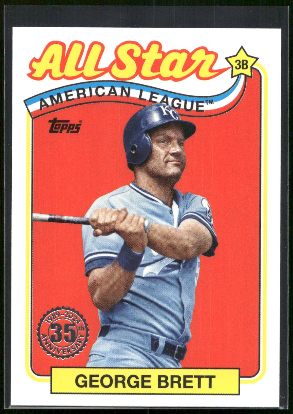 2024 Topps #89ASB-39 George Brett 1989 Topps Baseball 35th Anniversary All-Stars