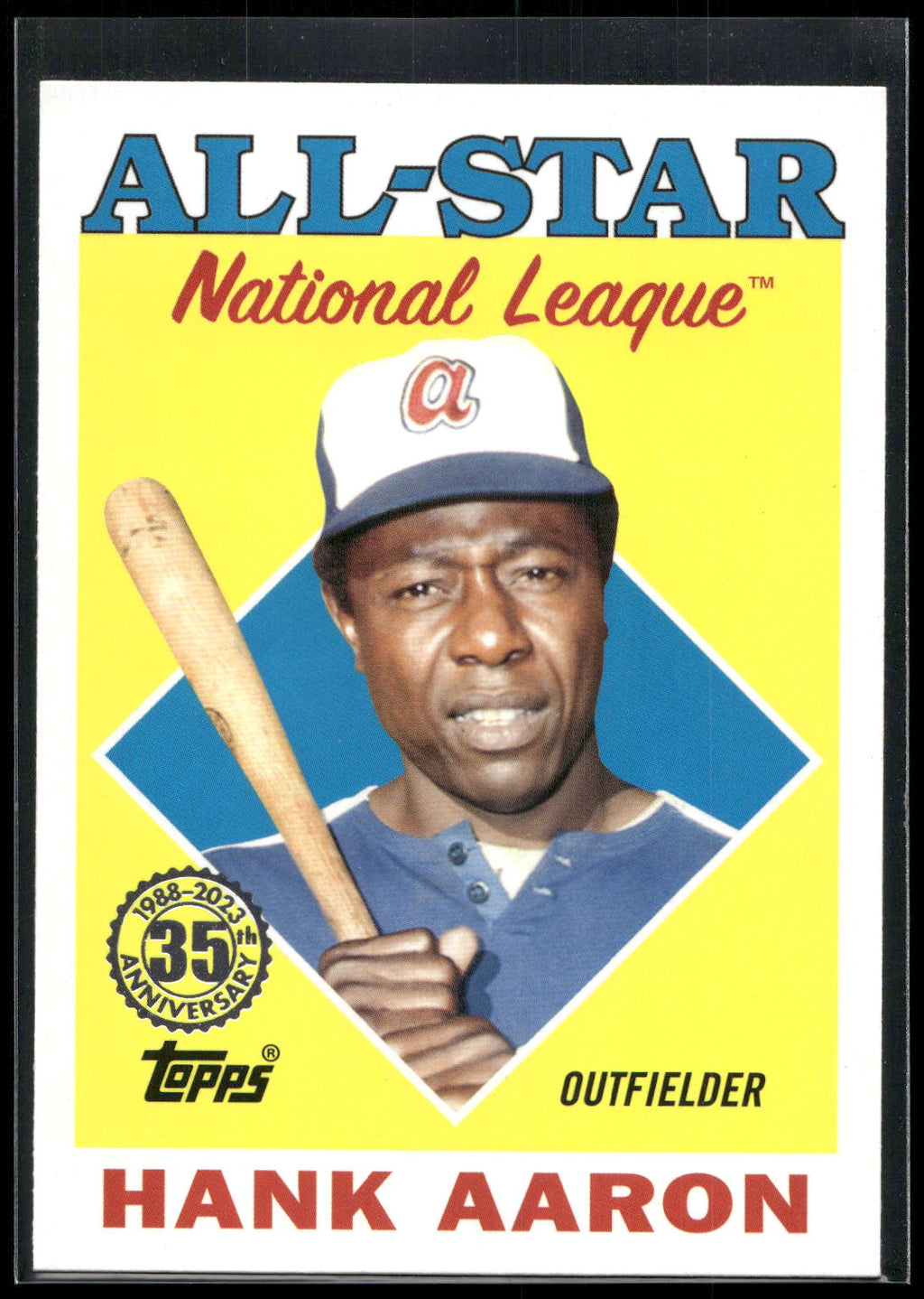 2023 Topps #88AS-3 Hank Aaron 1988 Topps Baseball 35th Anniversary All-Stars