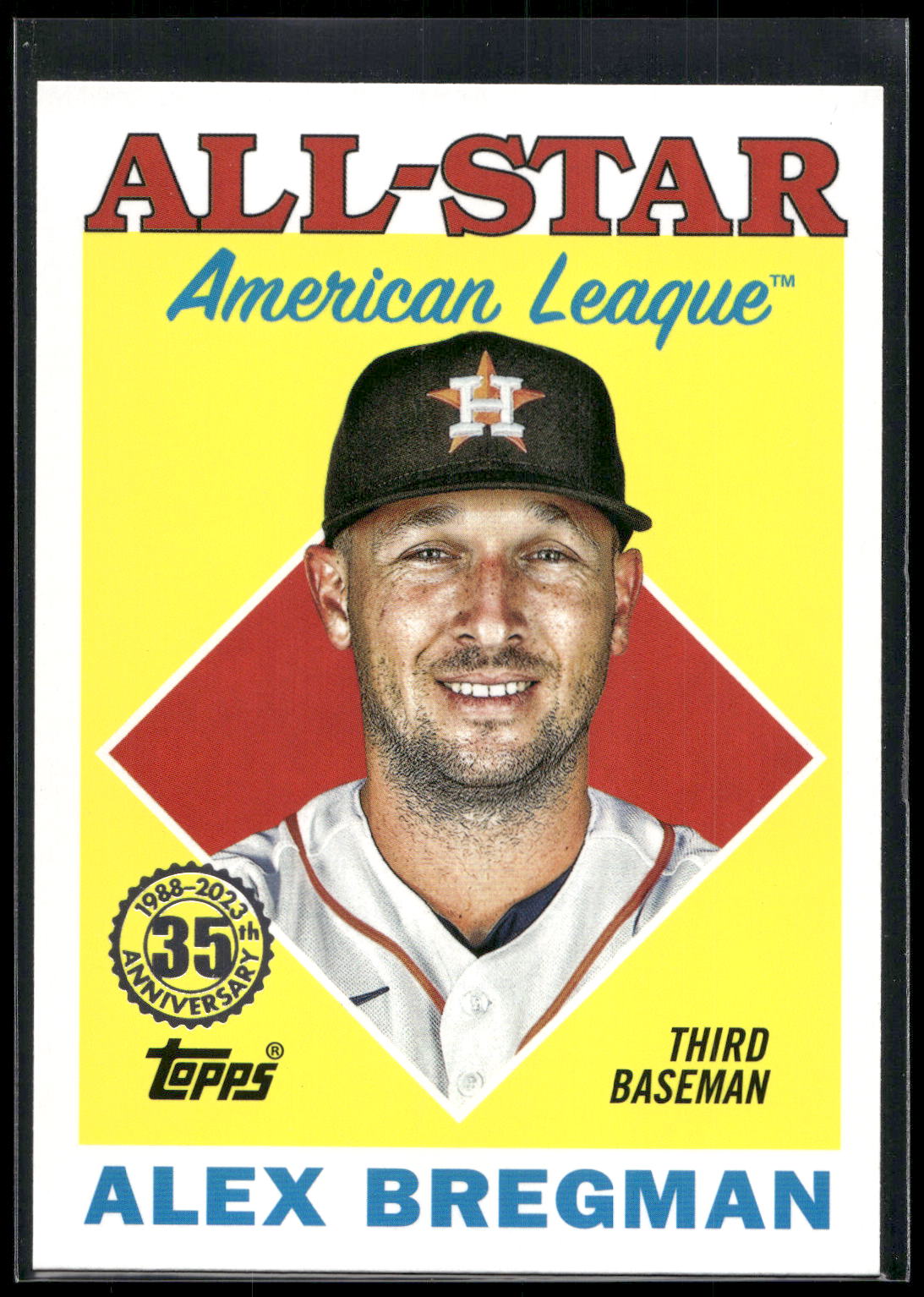 2023 Topps #88AS-16 Alex Bregman 1988 Topps Baseball 35th Anniversary All-Stars