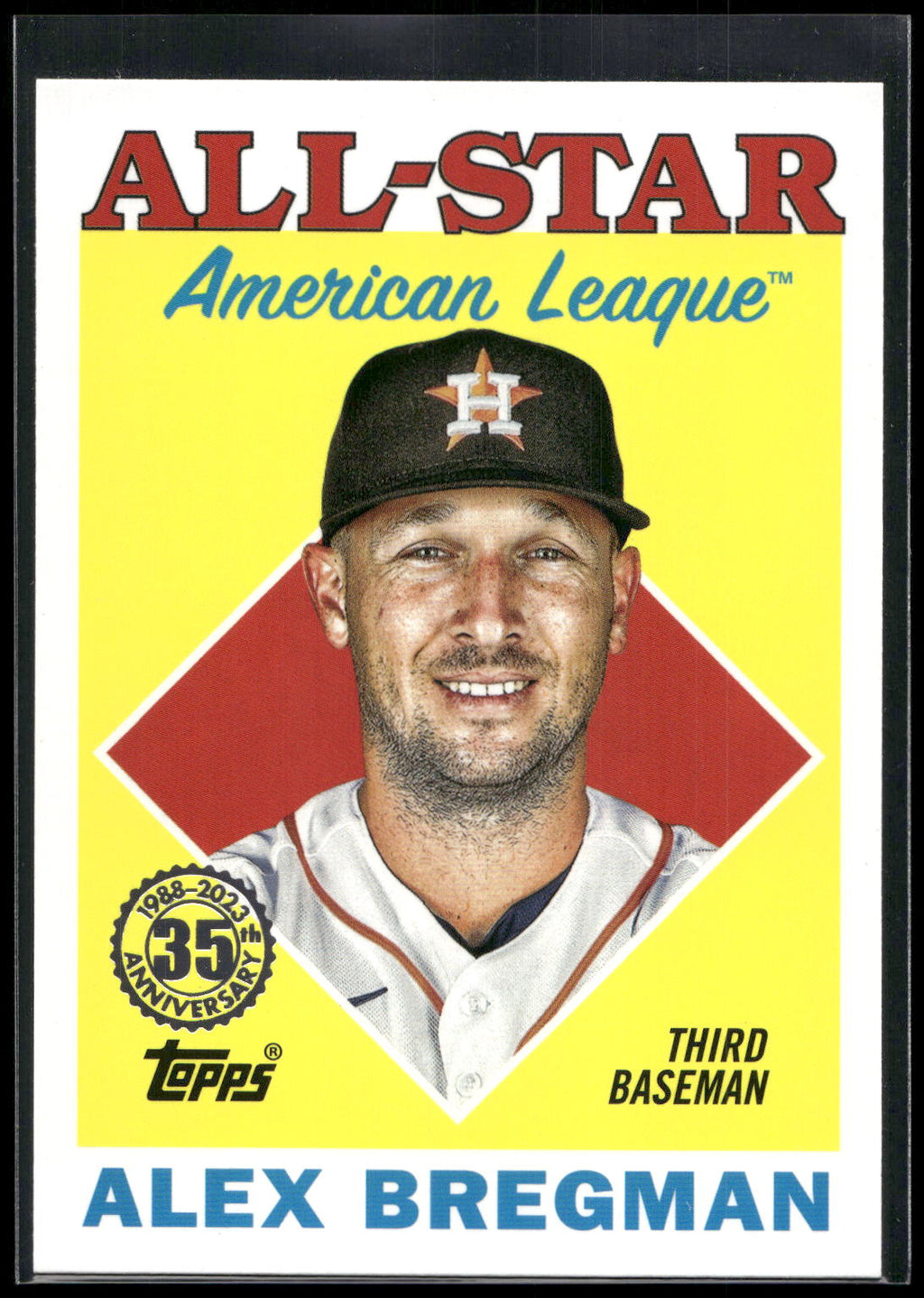 2023 Topps #88AS-16 Alex Bregman 1988 Topps Baseball 35th Anniversary All-Stars