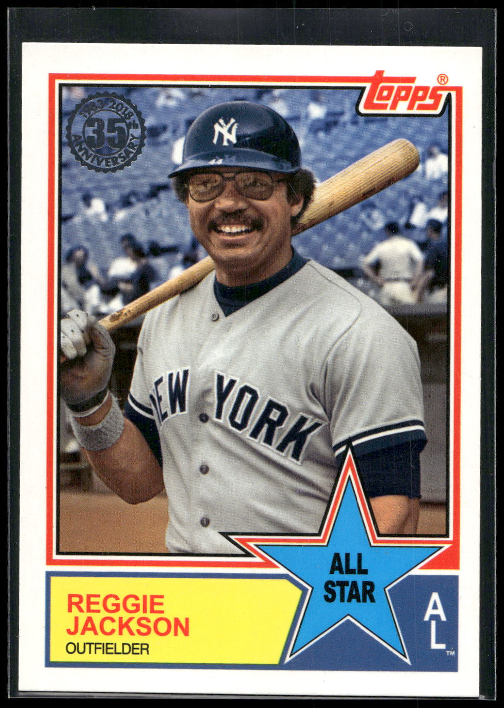 2018 Topps #83AS-71 Reggie Jackson 1983 Topps Baseball All-Stars