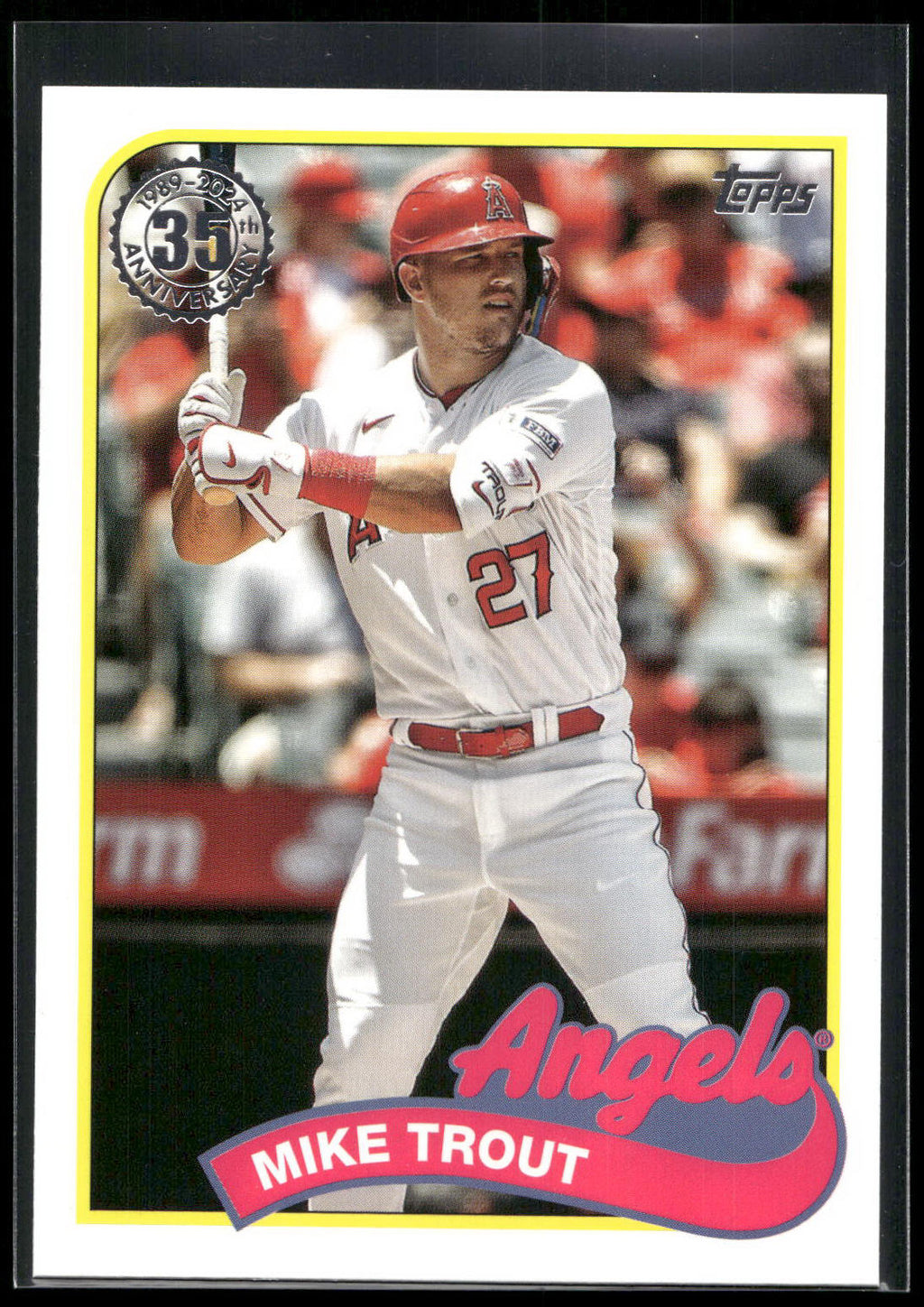 2024 Topps #89B2-50 Mike Trout 1989 Topps Baseball 35th Anniversary (Series Two)