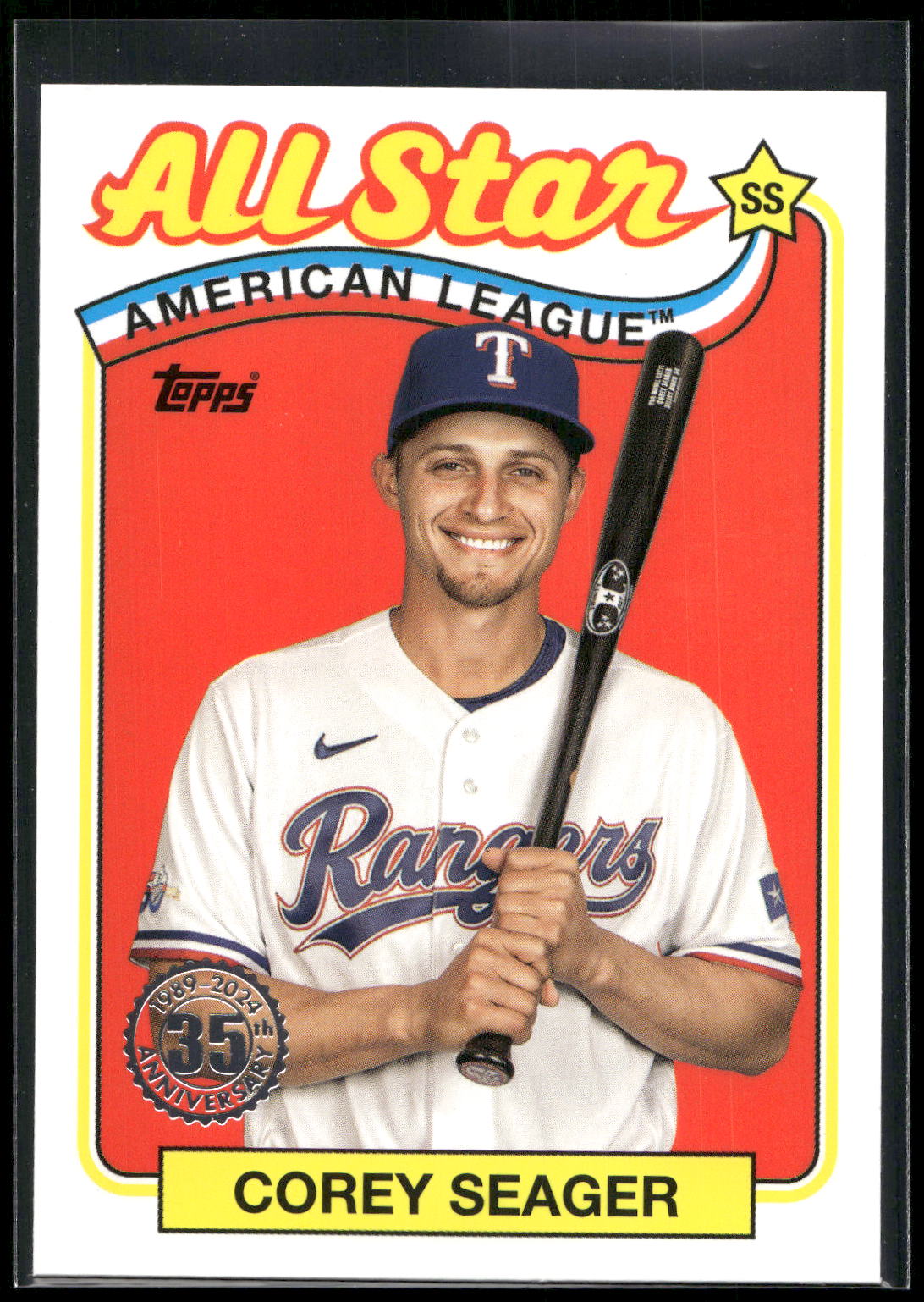 2024 Topps #89ASB-18 Corey Seager 1989 Topps Baseball 35th Anniversary All-Stars