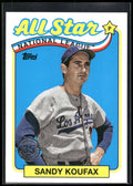 2024 Topps #89ASB-14 Sandy Koufax 1989 Topps Baseball 35th Anniversary All-Stars