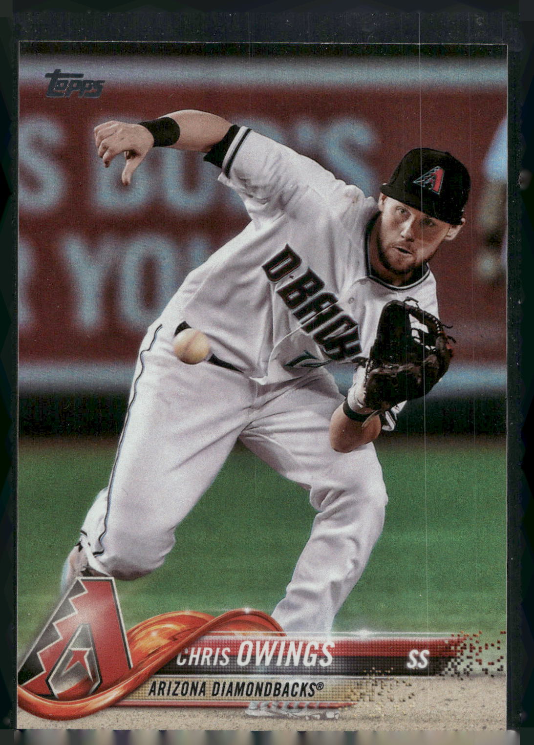 2018 Topps #122 Chris Owings Rainbow Foil