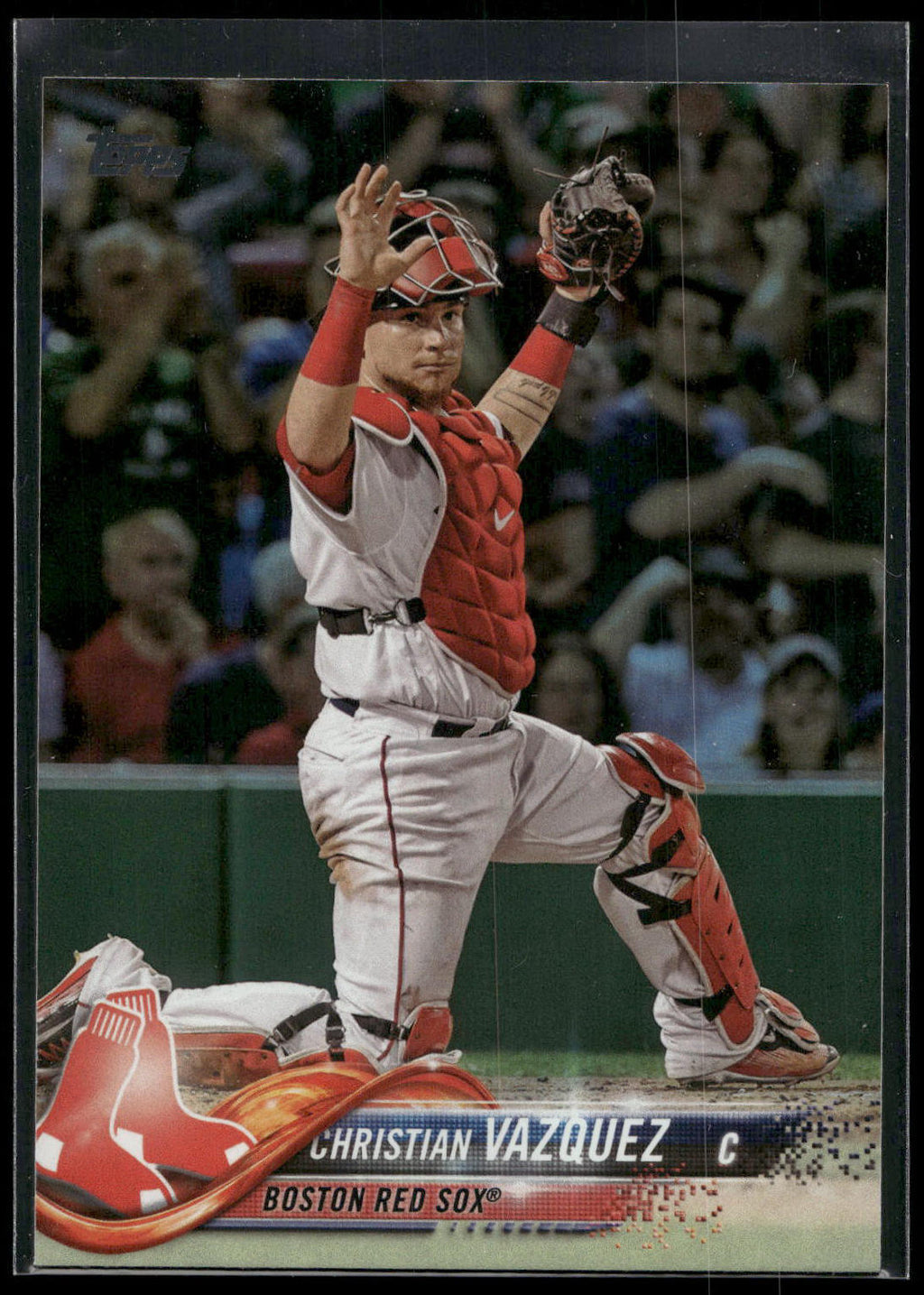 2018 Topps #103 Christian Vazquez Rainbow Foil