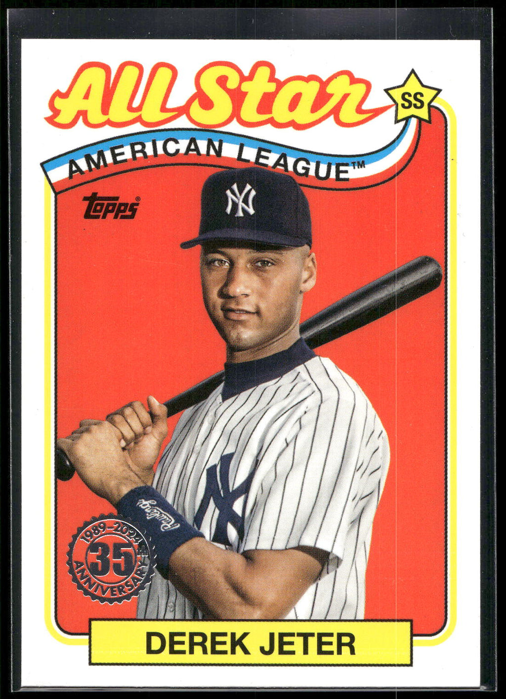 2024 Topps #89ASB-7 Derek Jeter 1989 Topps Baseball 35th Anniversary All-Stars