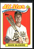 2024 Topps #89ASB-37 Mark McGwire 1989 Topps Baseball 35th Anniversary All-Stars