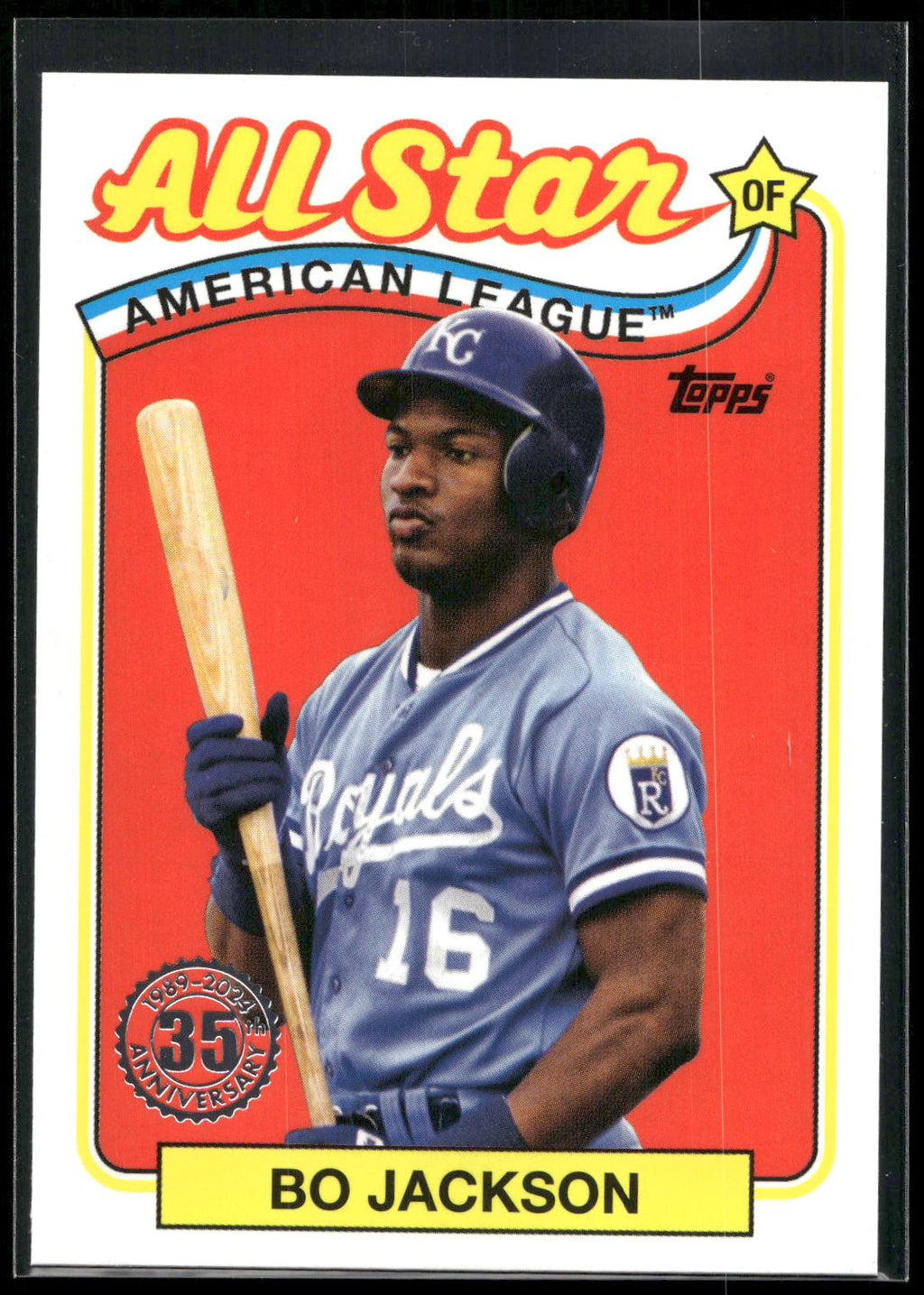2024 Topps #89ASB-36 Bo Jackson 1989 Topps Baseball 35th Anniversary All-Stars