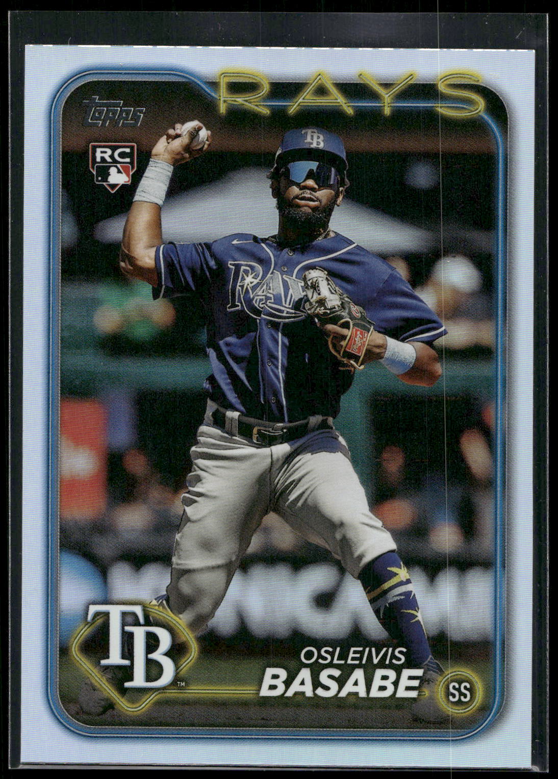2024 Topps #440 Osleivis Basabe Rainbow Foil
