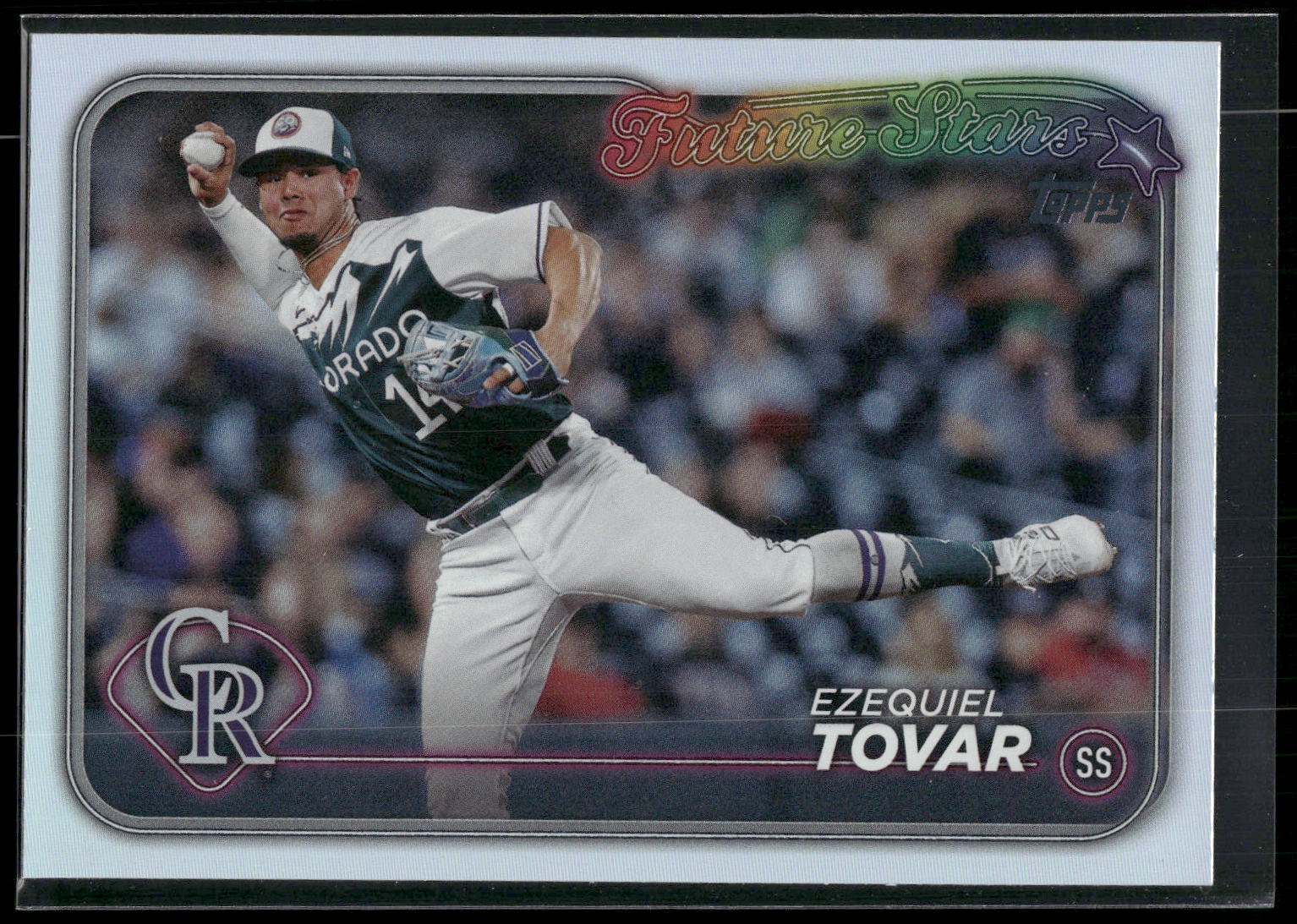 2024 Topps #565 Ezequiel Tovar Rainbow Foil