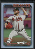 2024 Topps #539 A.J. Minter Rainbow Foil