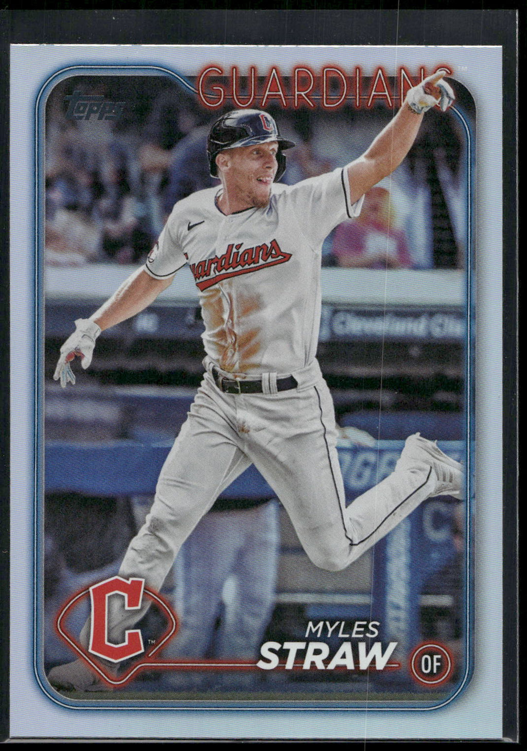 2024 Topps #361 Myles Straw Rainbow Foil