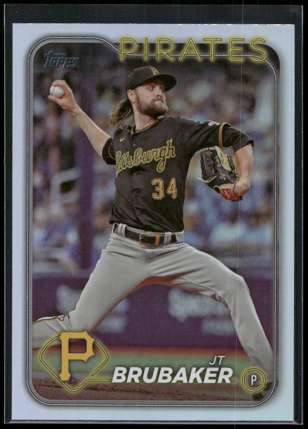 2024 Topps #635 JT Brubaker Rainbow Foil
