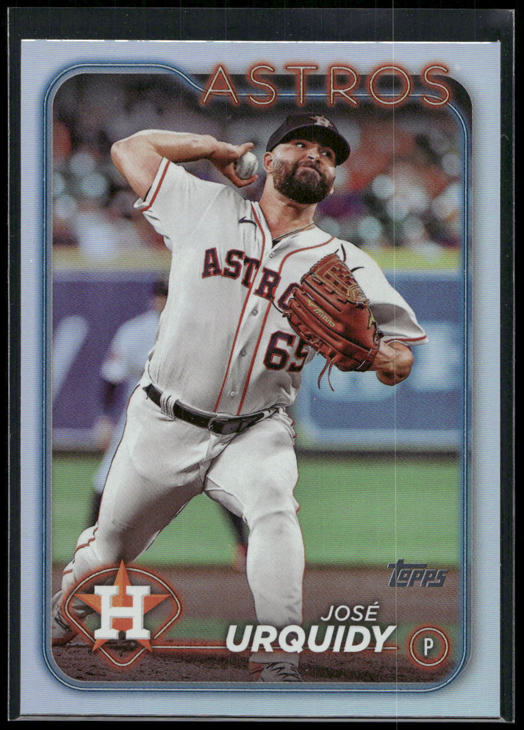 2024 Topps #552 Jose Urquidy Rainbow Foil