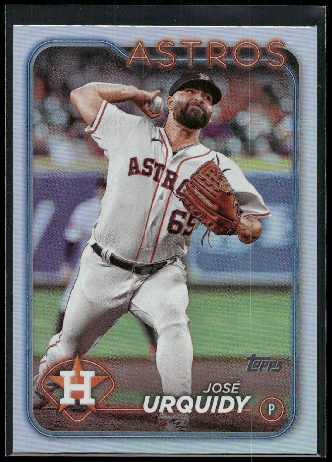 2024 Topps #552 Jose Urquidy Rainbow Foil