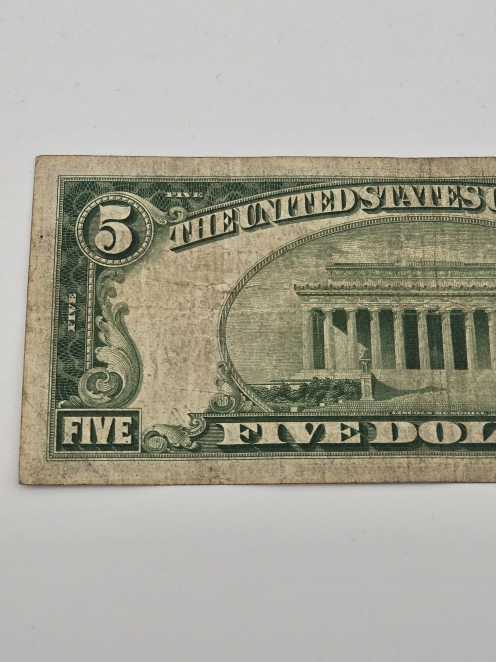 1929 $5 Federal Reserve Bank Note New York Fr. 1850-B Brown Seal Paper Money