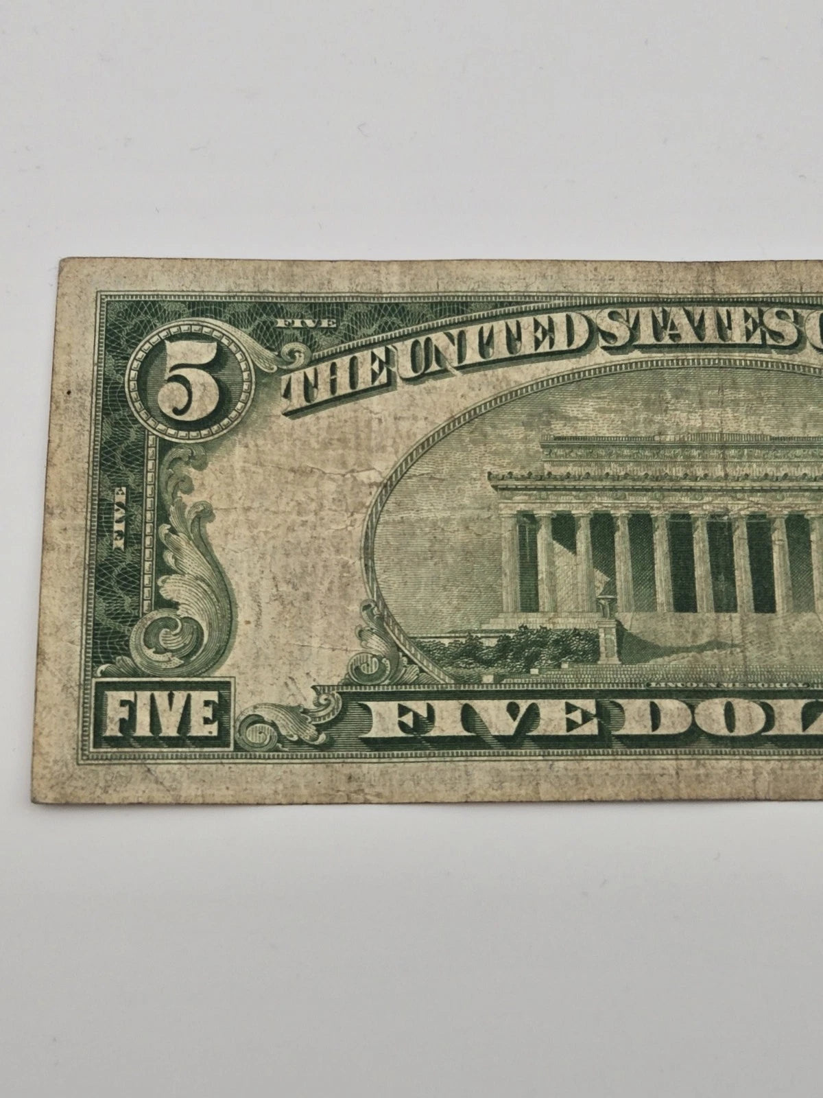 1929 $5 Federal Reserve Bank Note New York Fr. 1850-B Brown Seal Paper Money