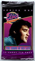 1992 Topps The Elvis Collection Blue Shirt Side Profile Pack