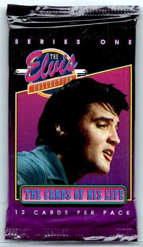 1992 Topps The Elvis Collection Blue Shirt Side Profile Pack