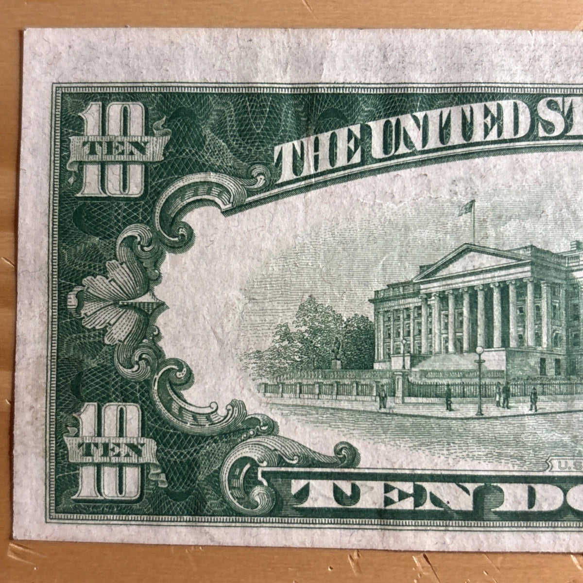 1929 $10 Federal Reserve Bank Note Chicago Illinois Brown Seal Currency