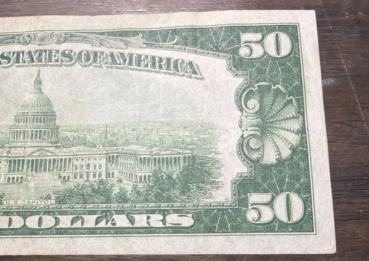 1929 $50 Federal Reserve Bank Note New York Brown Seal Fr. 1880-B