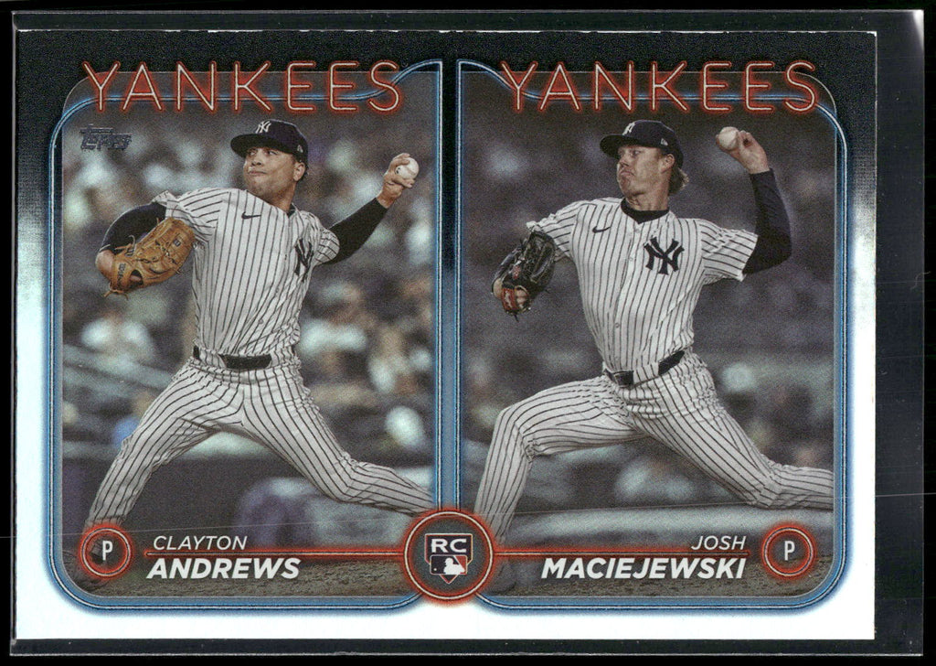 2024 Topps Update #US163 Clayton Andrews / Josh Maciejewski RCOM Rainbow Foil