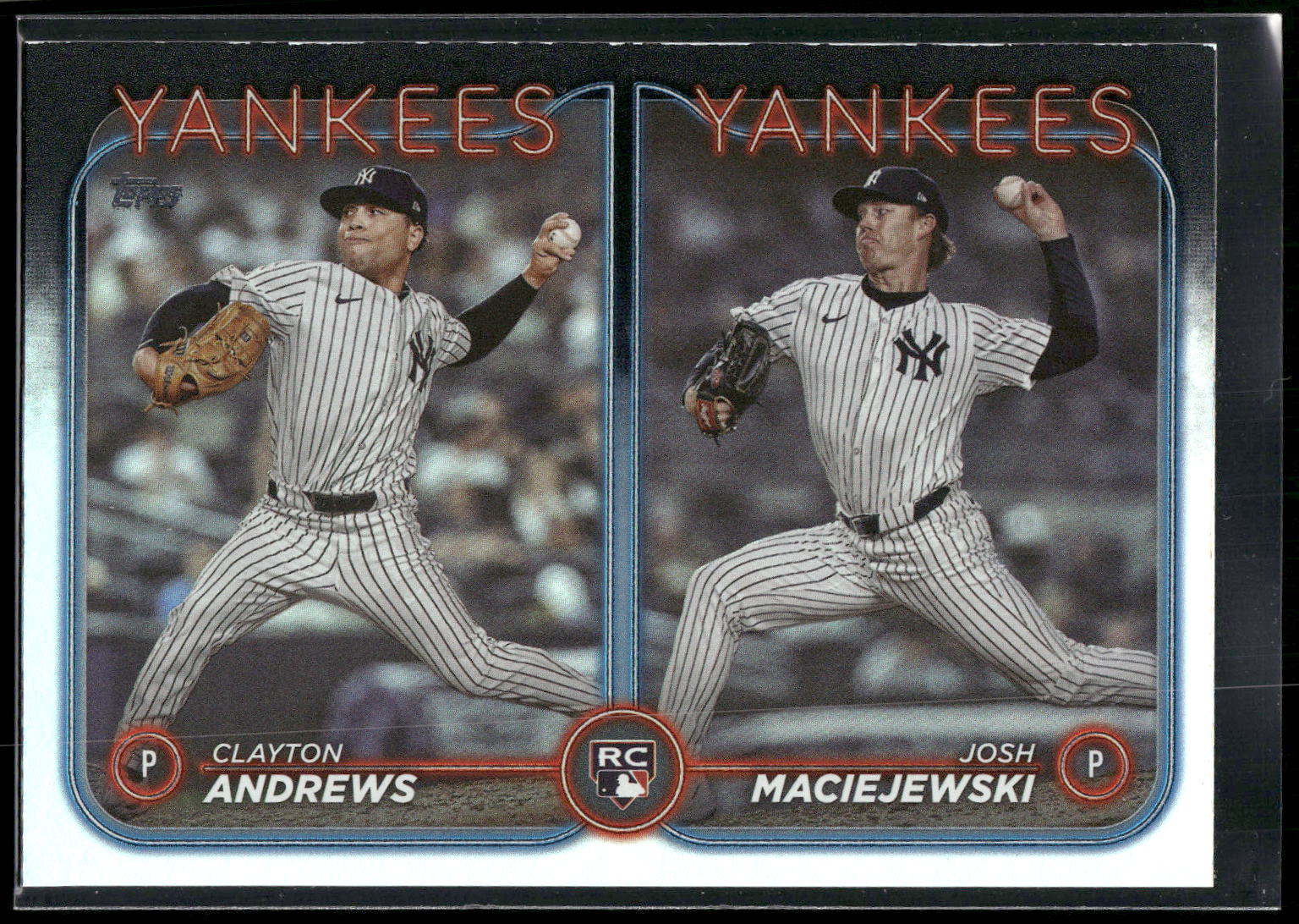 2024 Topps Update #US163 Clayton Andrews / Josh Maciejewski RCOM Rainbow Foil