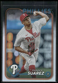 2024 Topps #229 Ranger Suárez Rainbow Foil