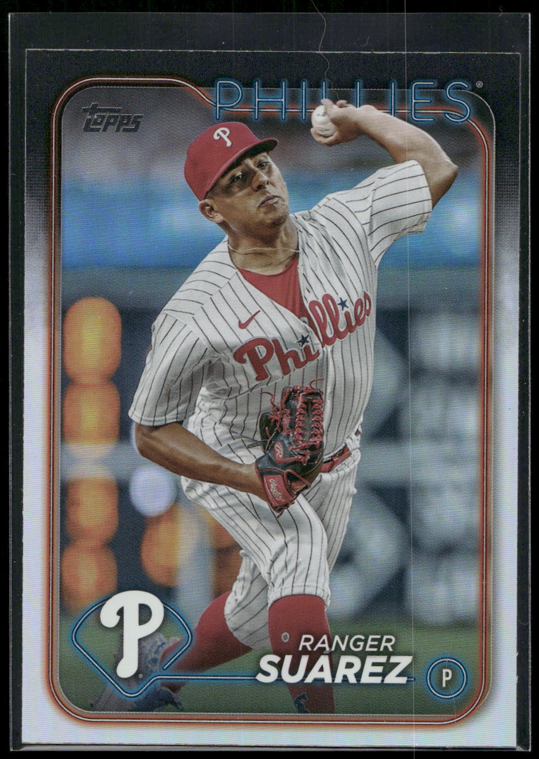 2024 Topps #229 Ranger Suárez Rainbow Foil