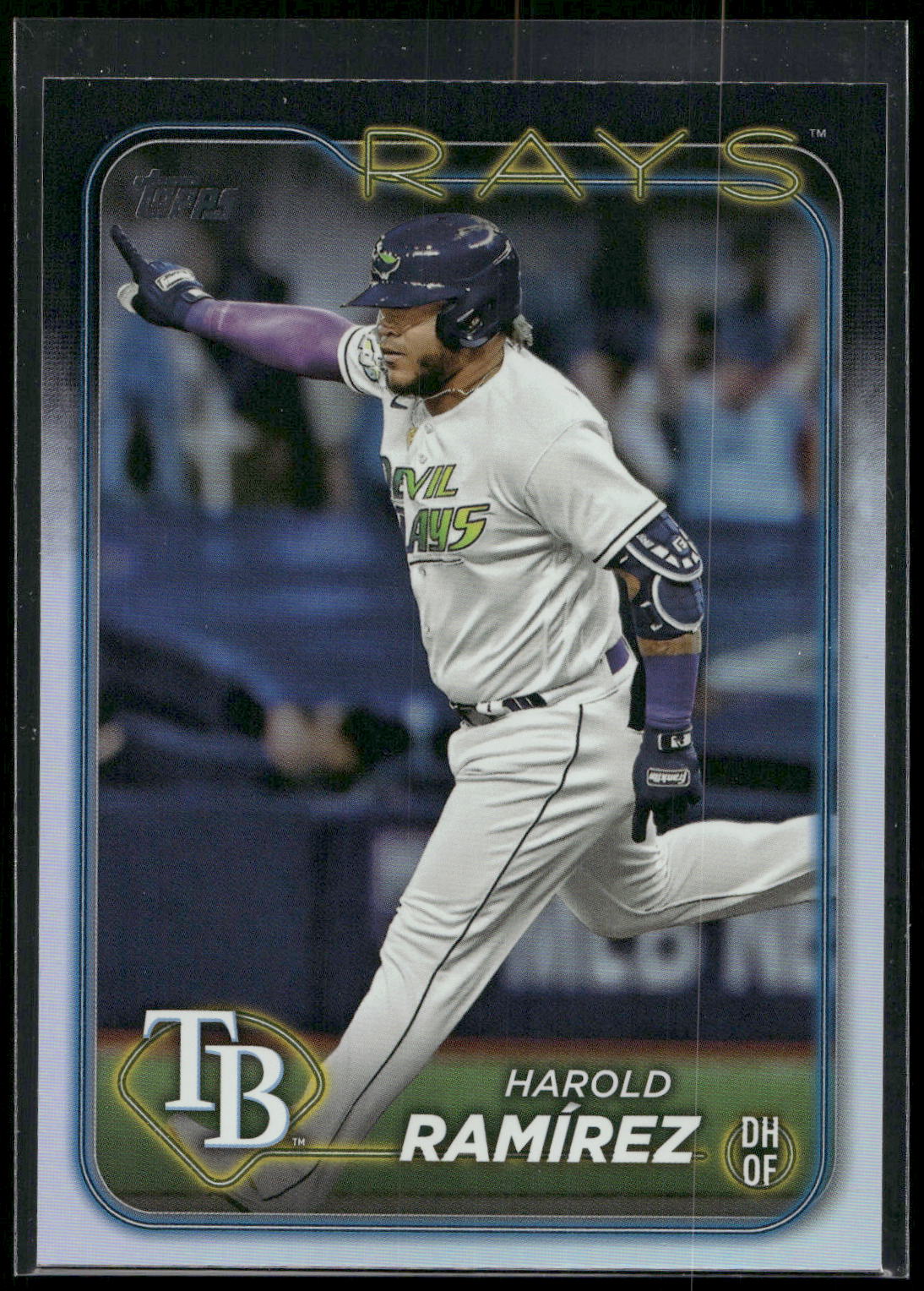 2024 Topps #256 Harold Ramírez Rainbow Foil