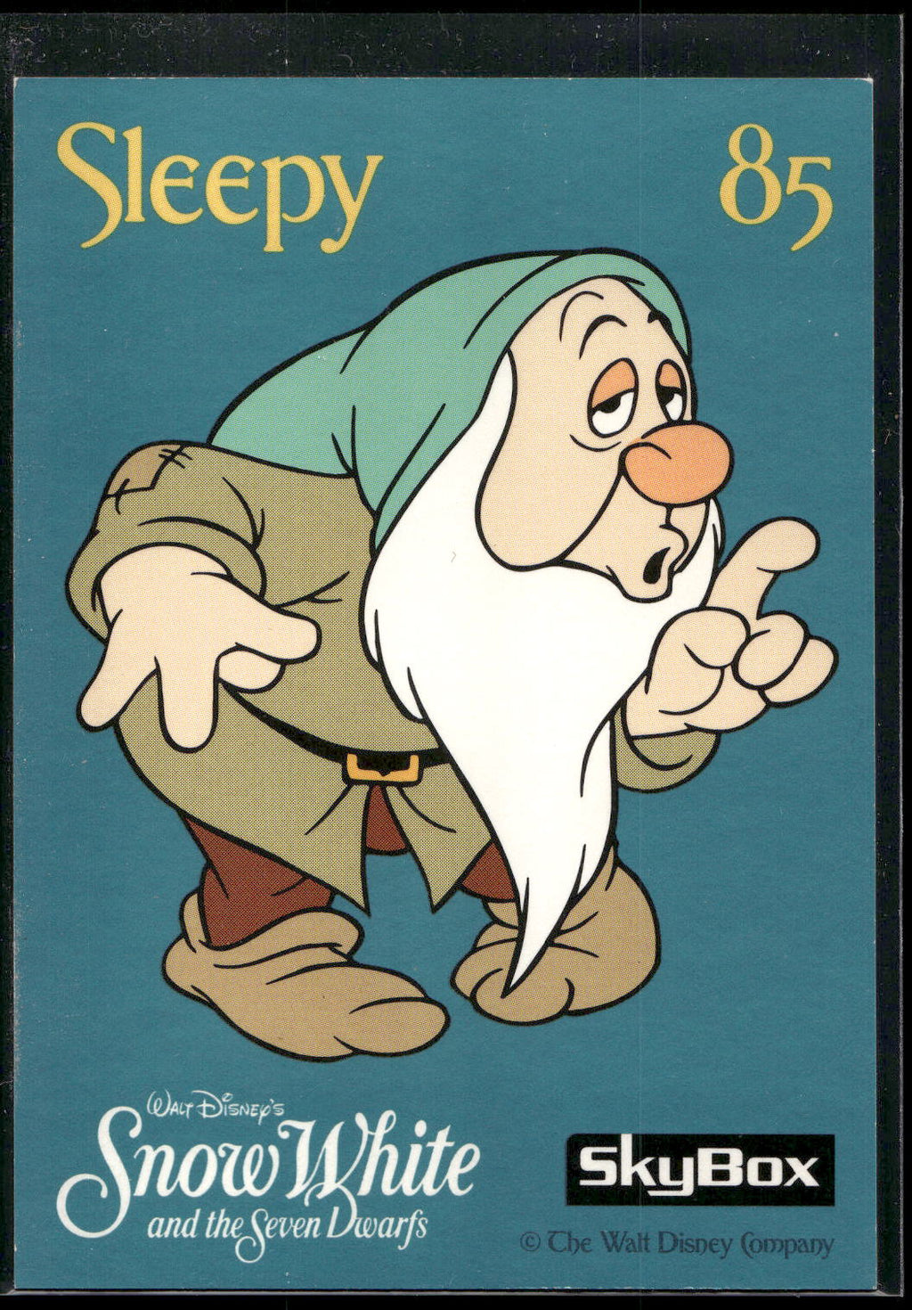 1993 SkyBox Snow White and the Seven Dwarfs #85 Sleepy