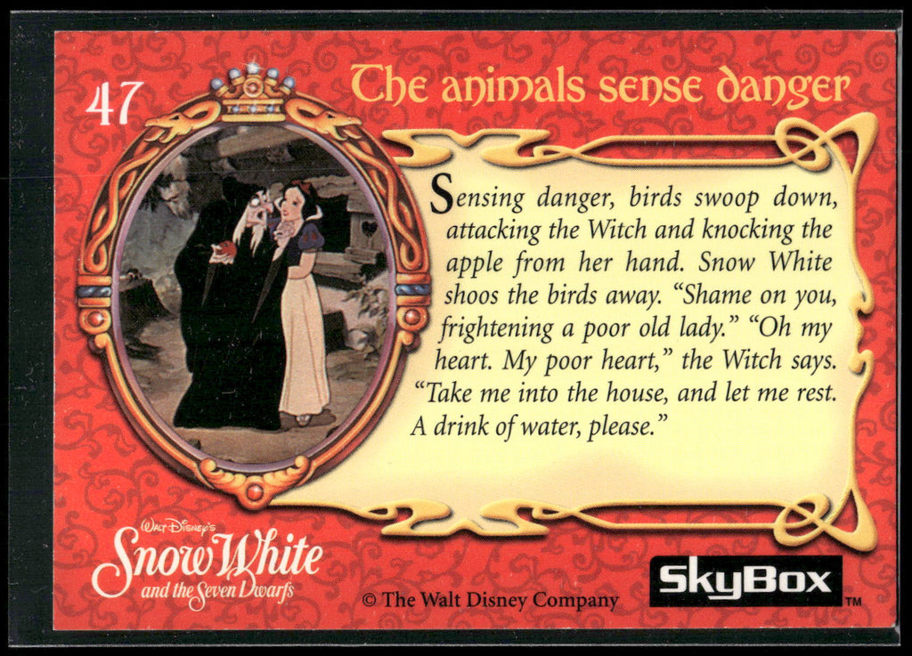 1993 SkyBox Snow White and the Seven Dwarfs #47 The animals sense danger