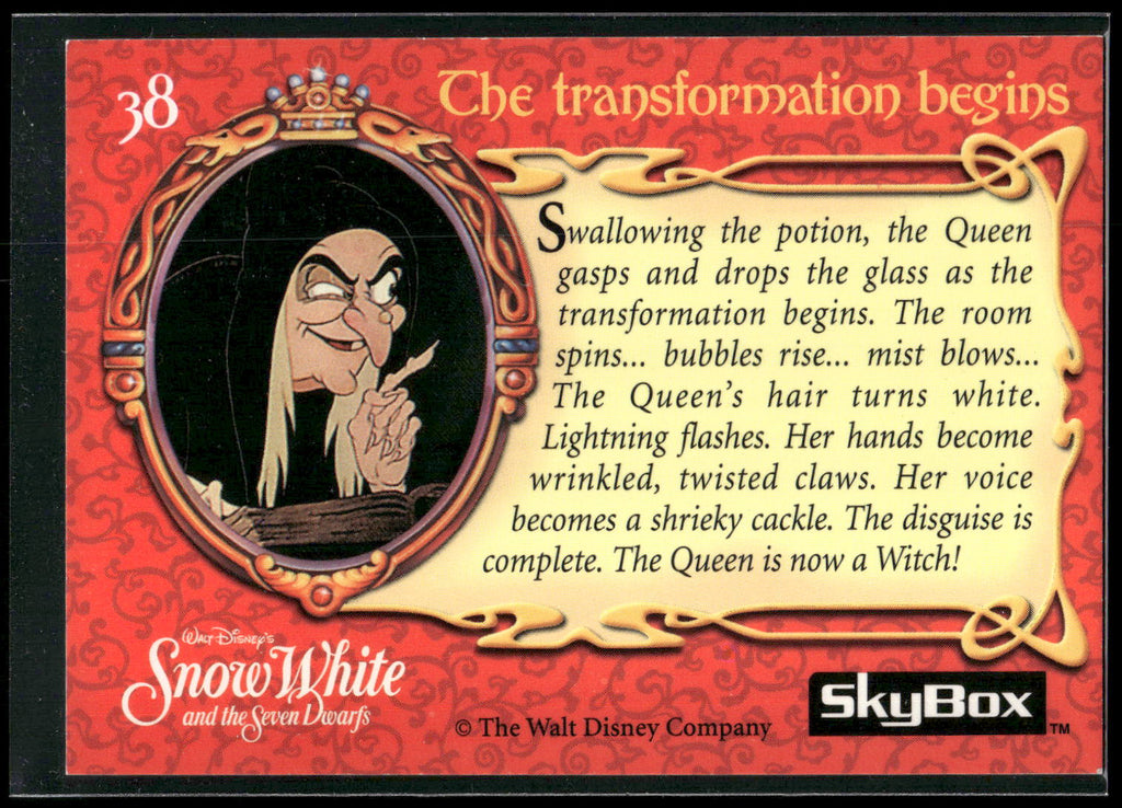 1993 SkyBox Snow White and the Seven Dwarfs #38 The transformation begins