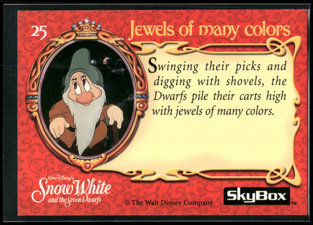 1993 SkyBox Snow White and the Seven Dwarfs #25 Jewels of many colors