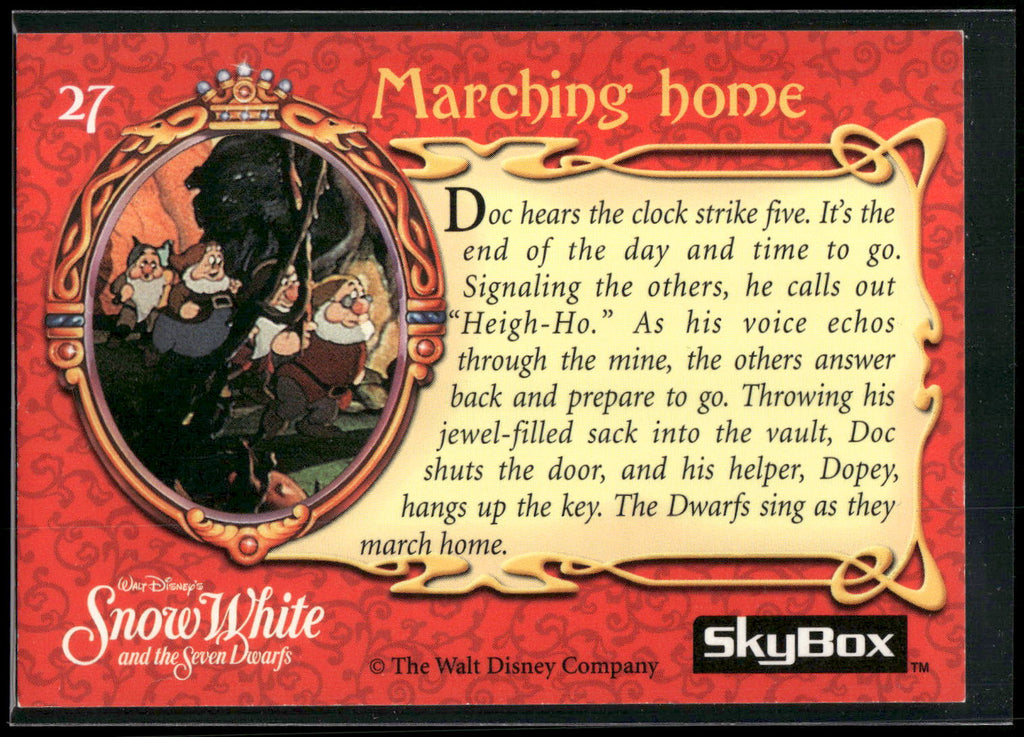 1993 SkyBox Snow White and the Seven Dwarfs #27 Marching home