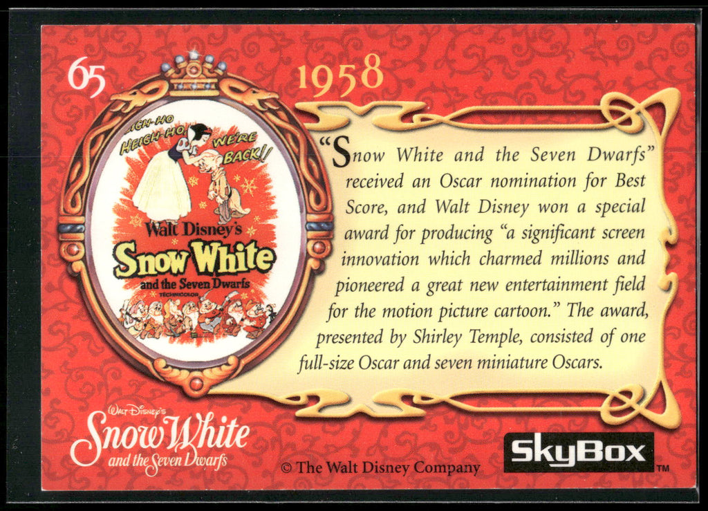 1993 SkyBox Snow White and the Seven Dwarfs #65 1958