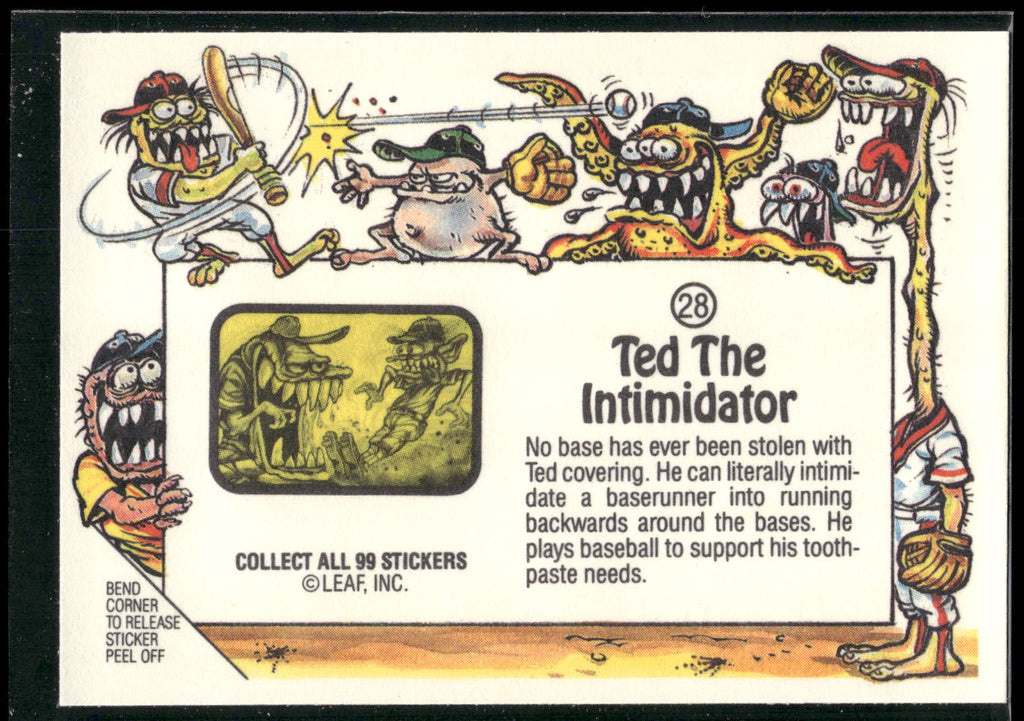 1988 Leaf Awesome All-Stars #28a Ted The Intimidator