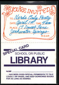 1990 Confex Nasty Tricks # Library Card