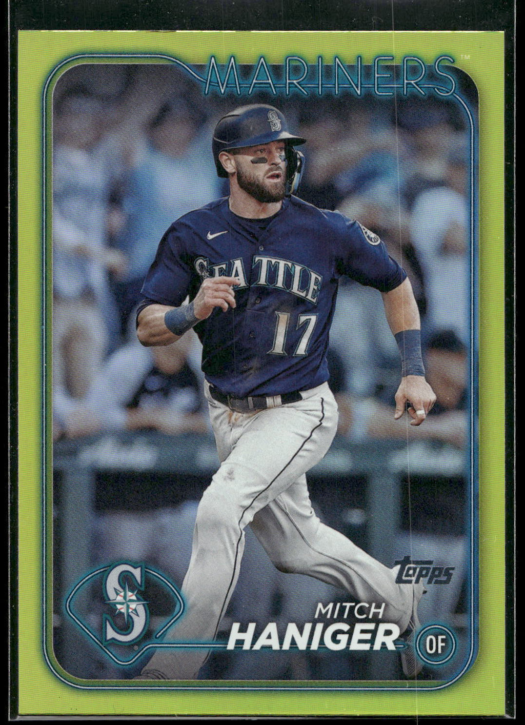 2024 Topps #382 Mitch Haniger Yellow Foil