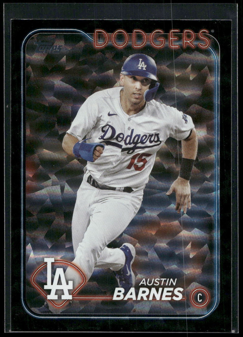2024 Topps #422 Austin Barnes Black Crackle Foil