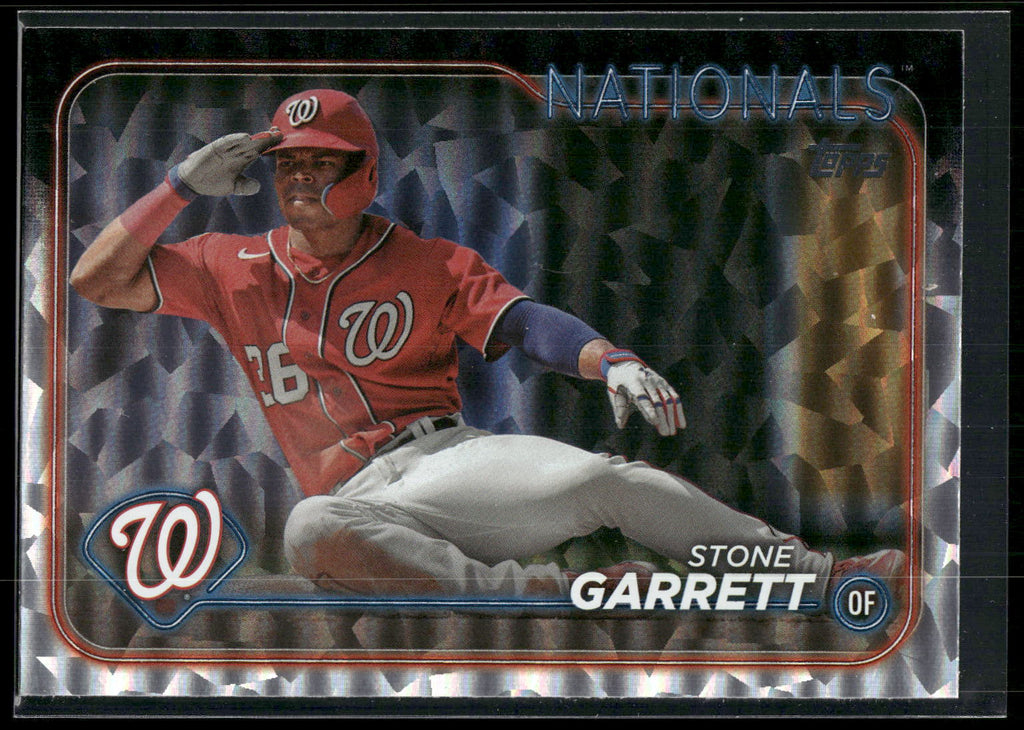 2024 Topps #68 Stone Garrett Silver Crackle Foil
