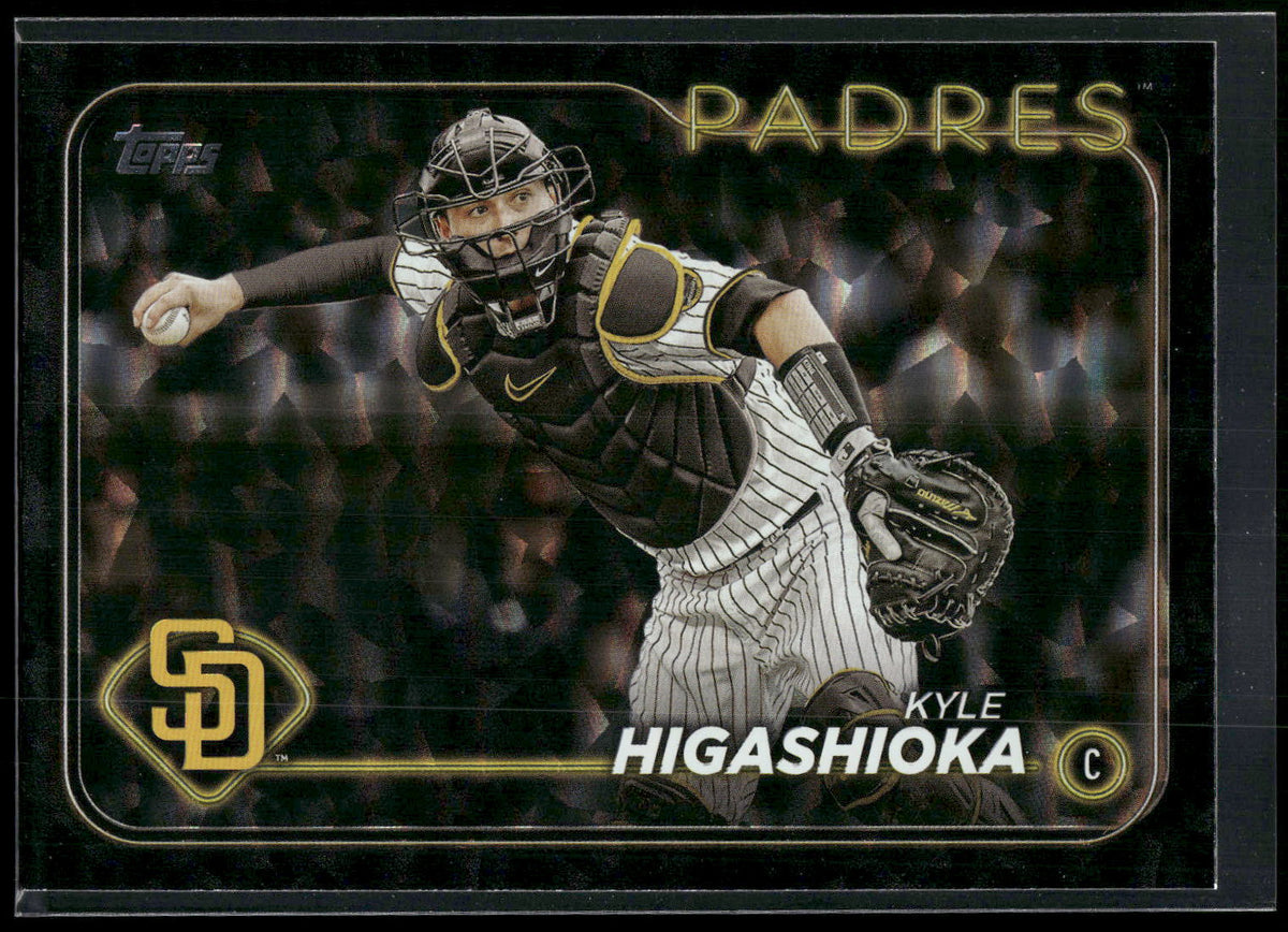 2024 Topps #512 Kyle Higashioka Black Crackle Foil
