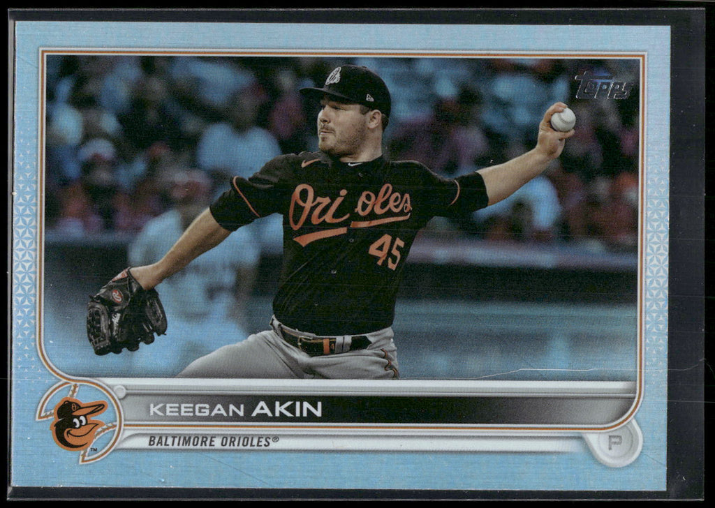 2022 Topps #328 Keegan Akin Rainbow Foil