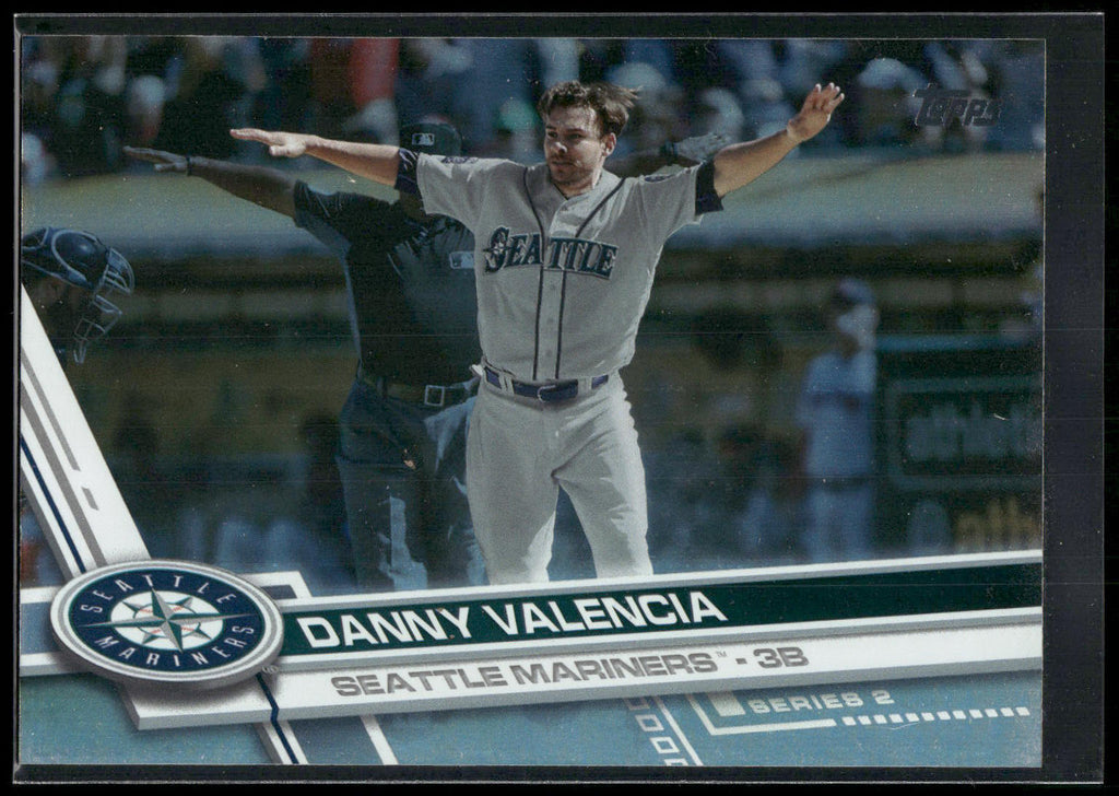 2017 Topps #499 Danny Valencia Rainbow Foil