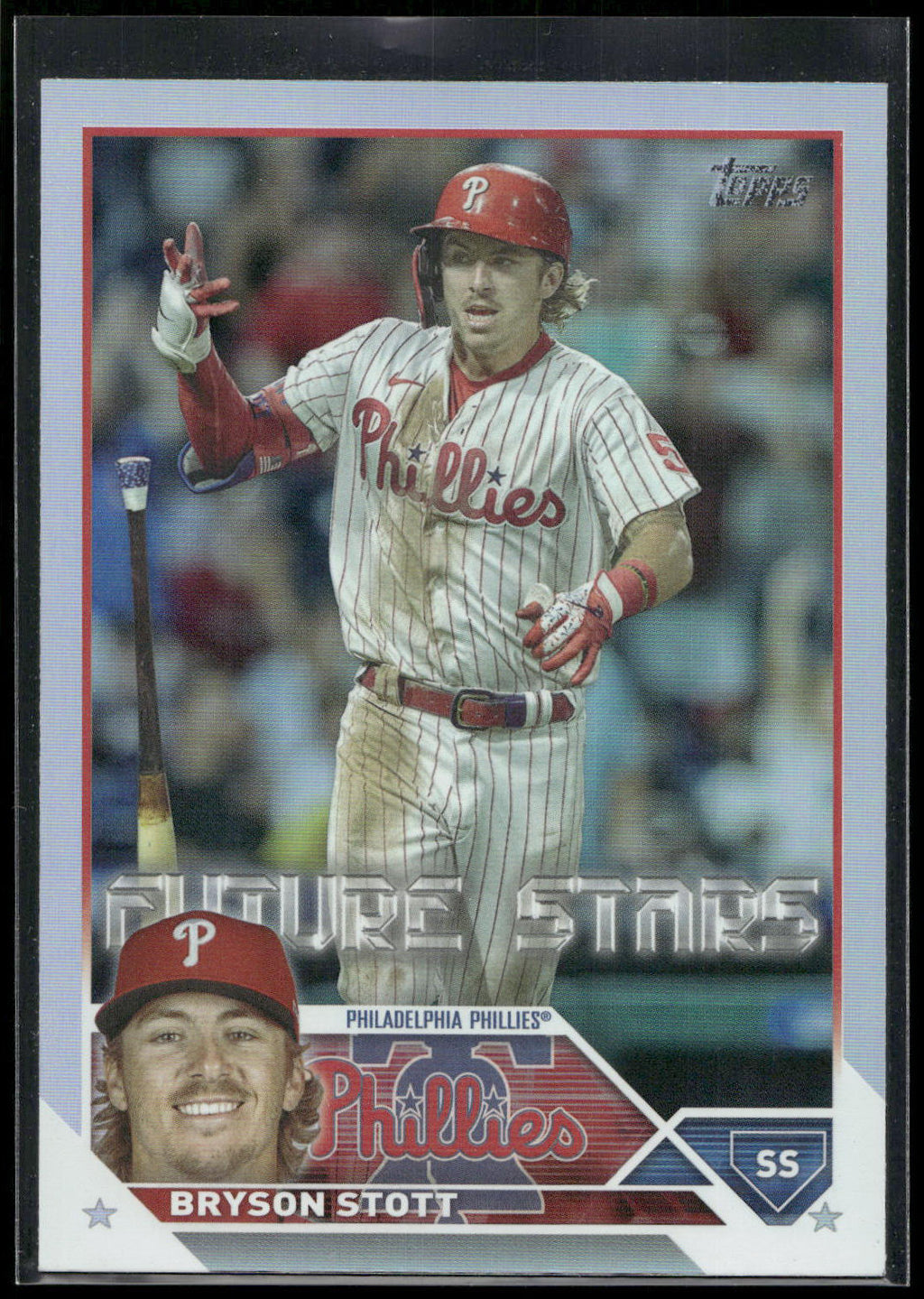 2023 Topps #295 Bryson Stott Rainbow Foil