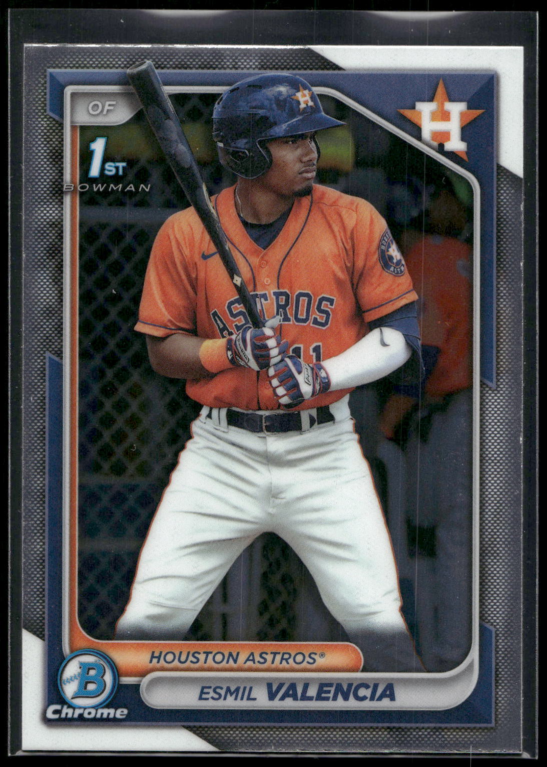 2024 Bowman #BCP-75 Esmil Valencia Chrome Prospects