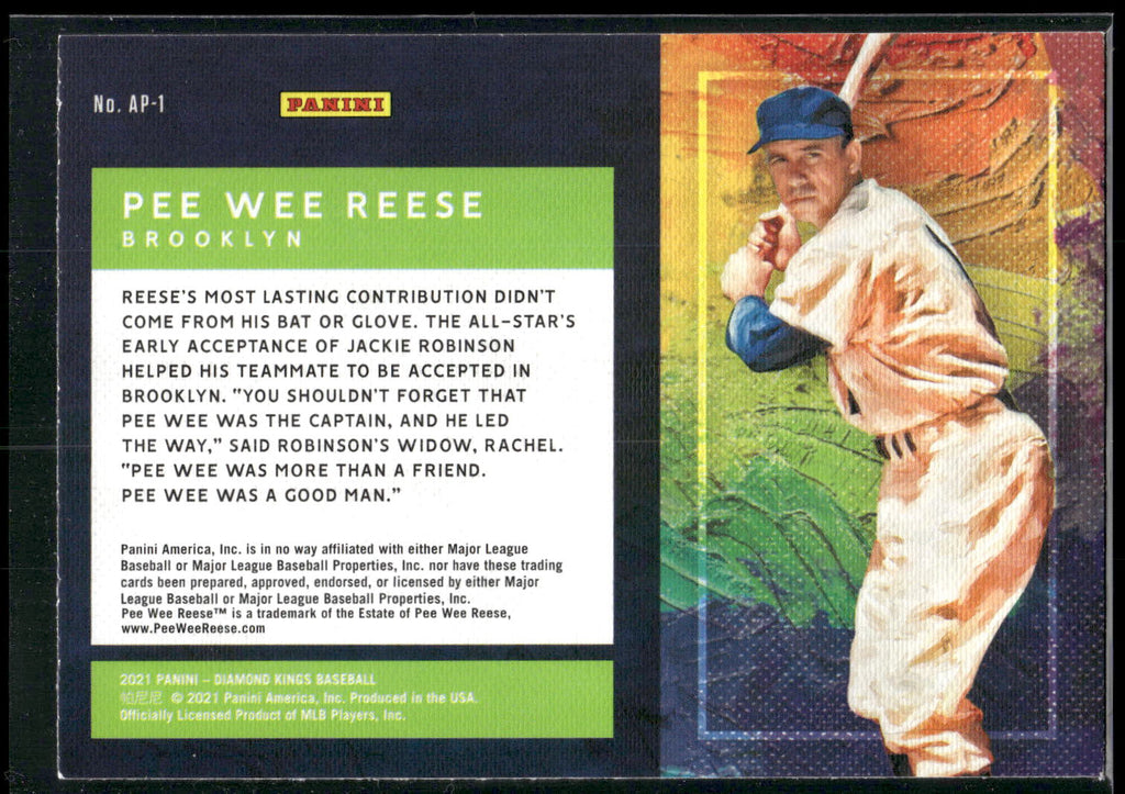 2018 Panini Diamond Kings #23 Pee Wee Reese Framed Gray #/99